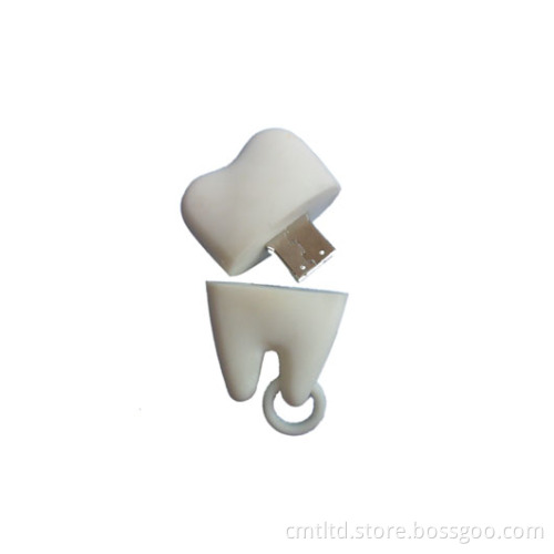 Tooth Shape Custom USB Flash Drive Take Custom Logo